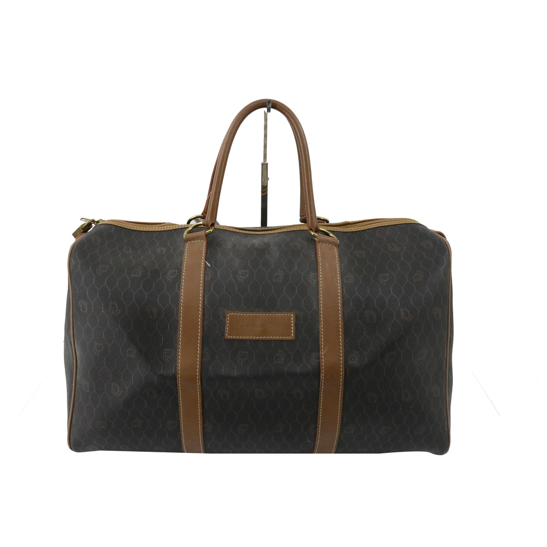 Black PVC Boston Bag