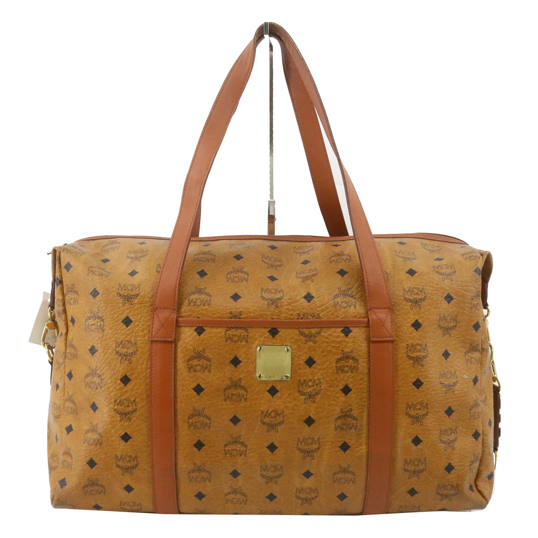 Brown Visetos Boston Bag