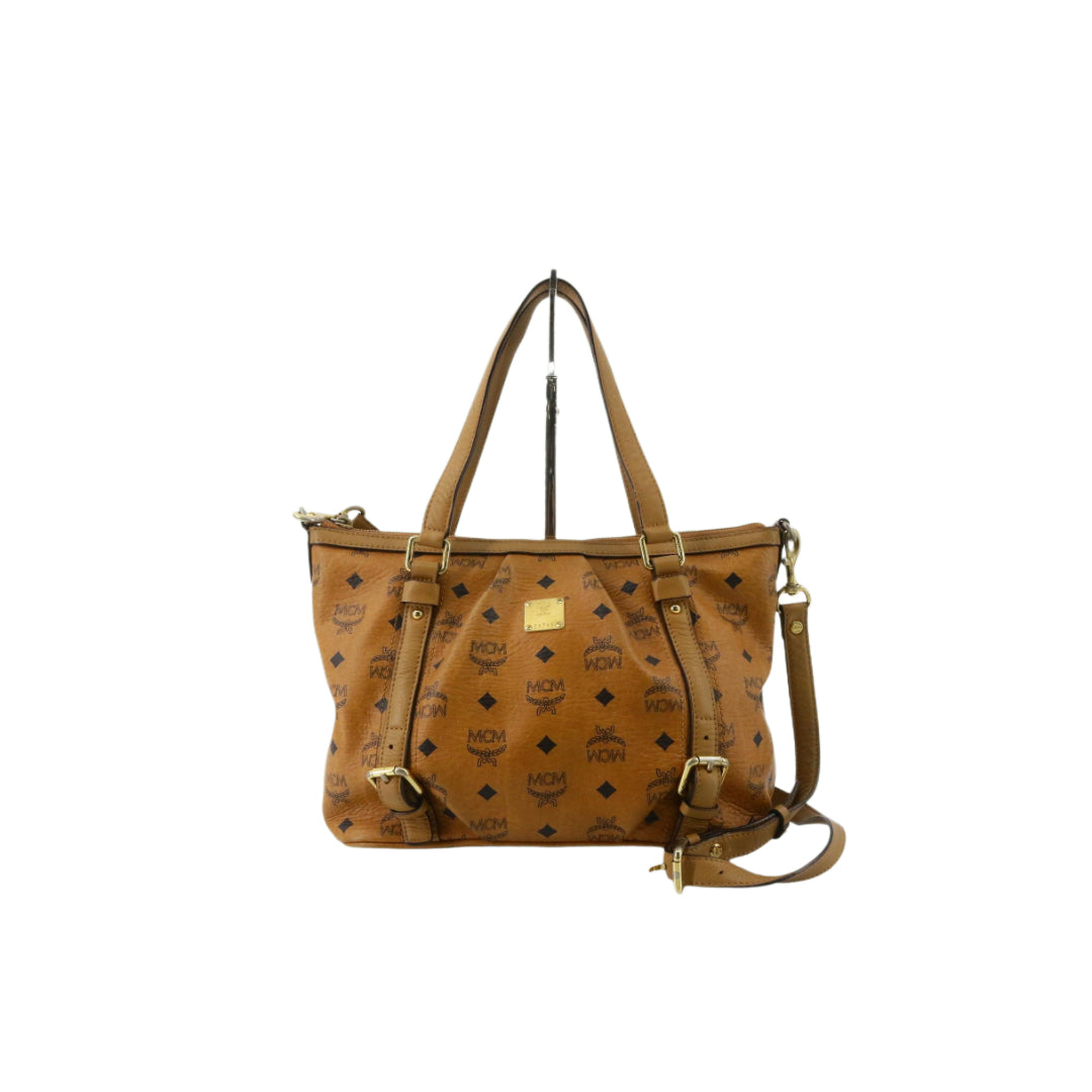 Brown Visetos 2 Way Shoulder Bag