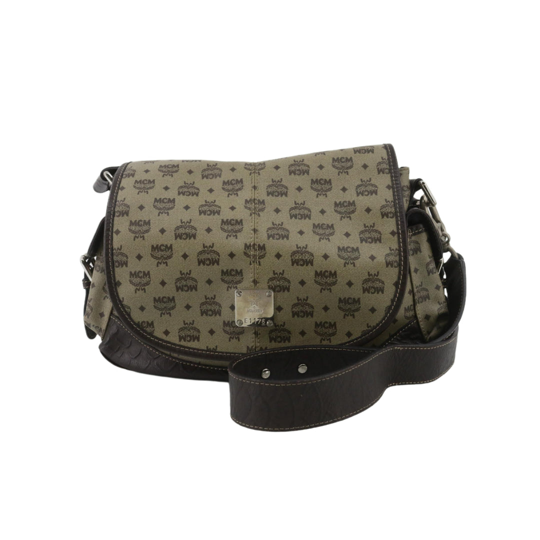 Brown Visetos Shoulder Bag