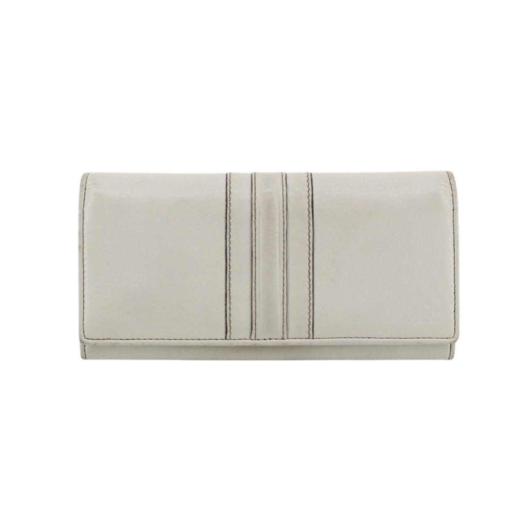White Long Wallet