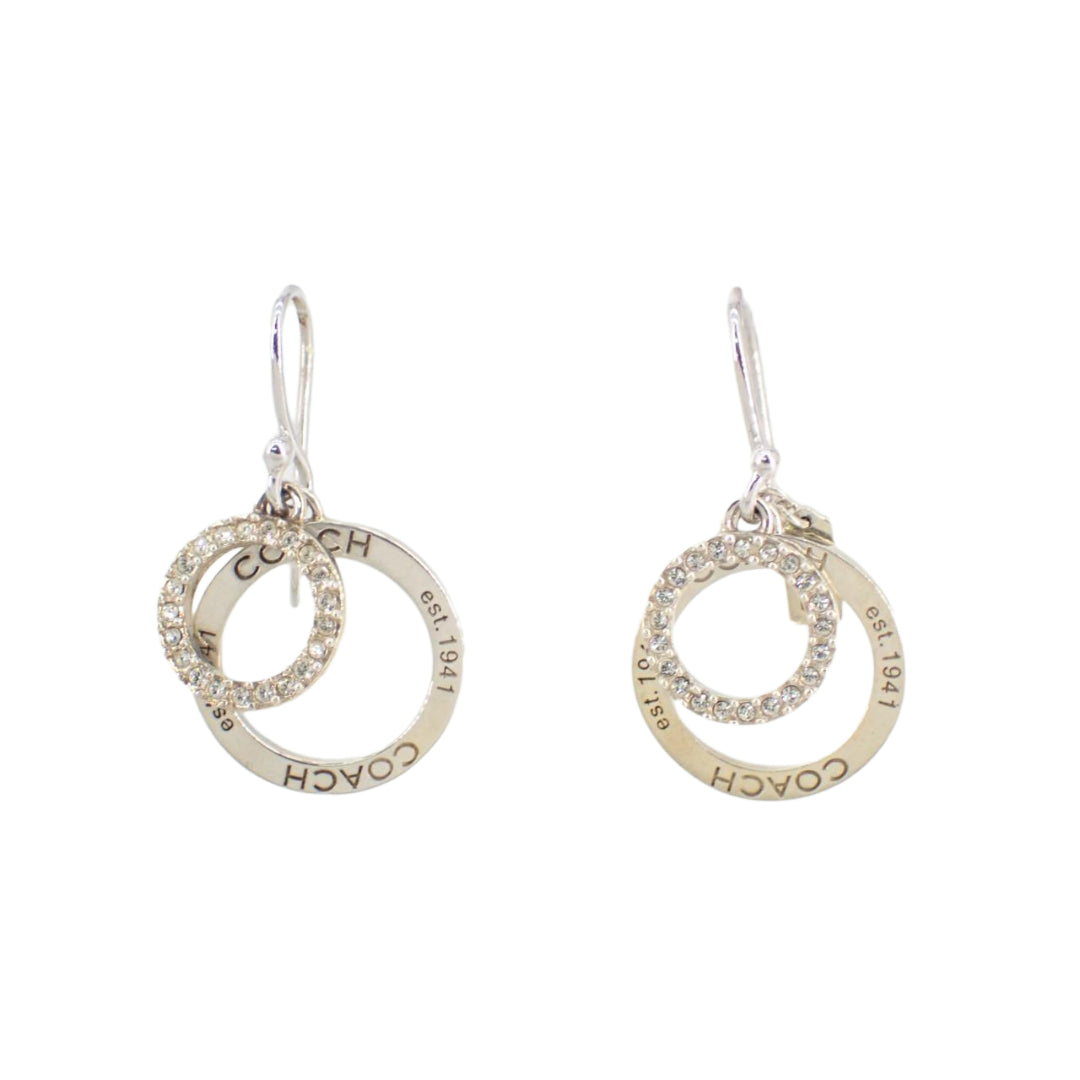 Silver Set of 2 Rhinestone Earring