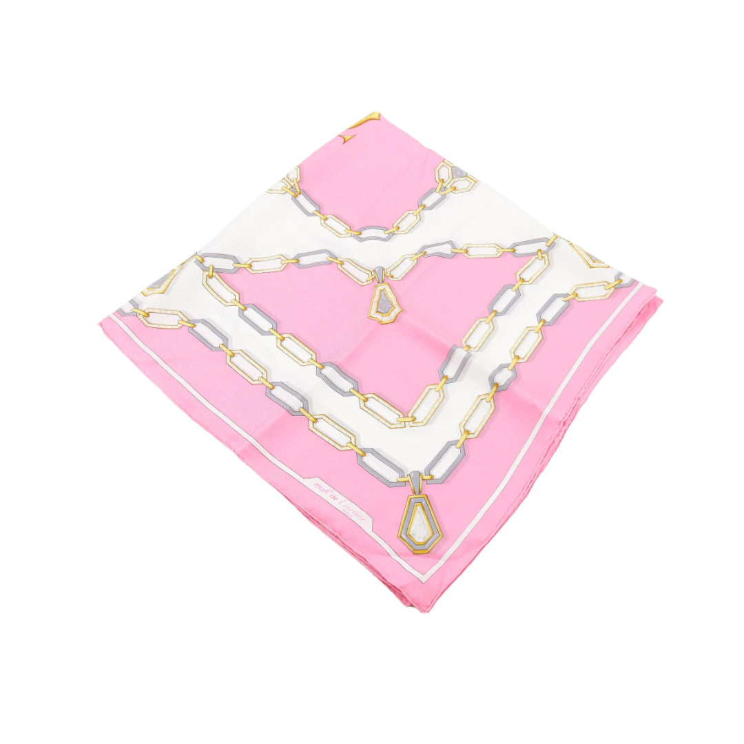 Pink Silk Scarf