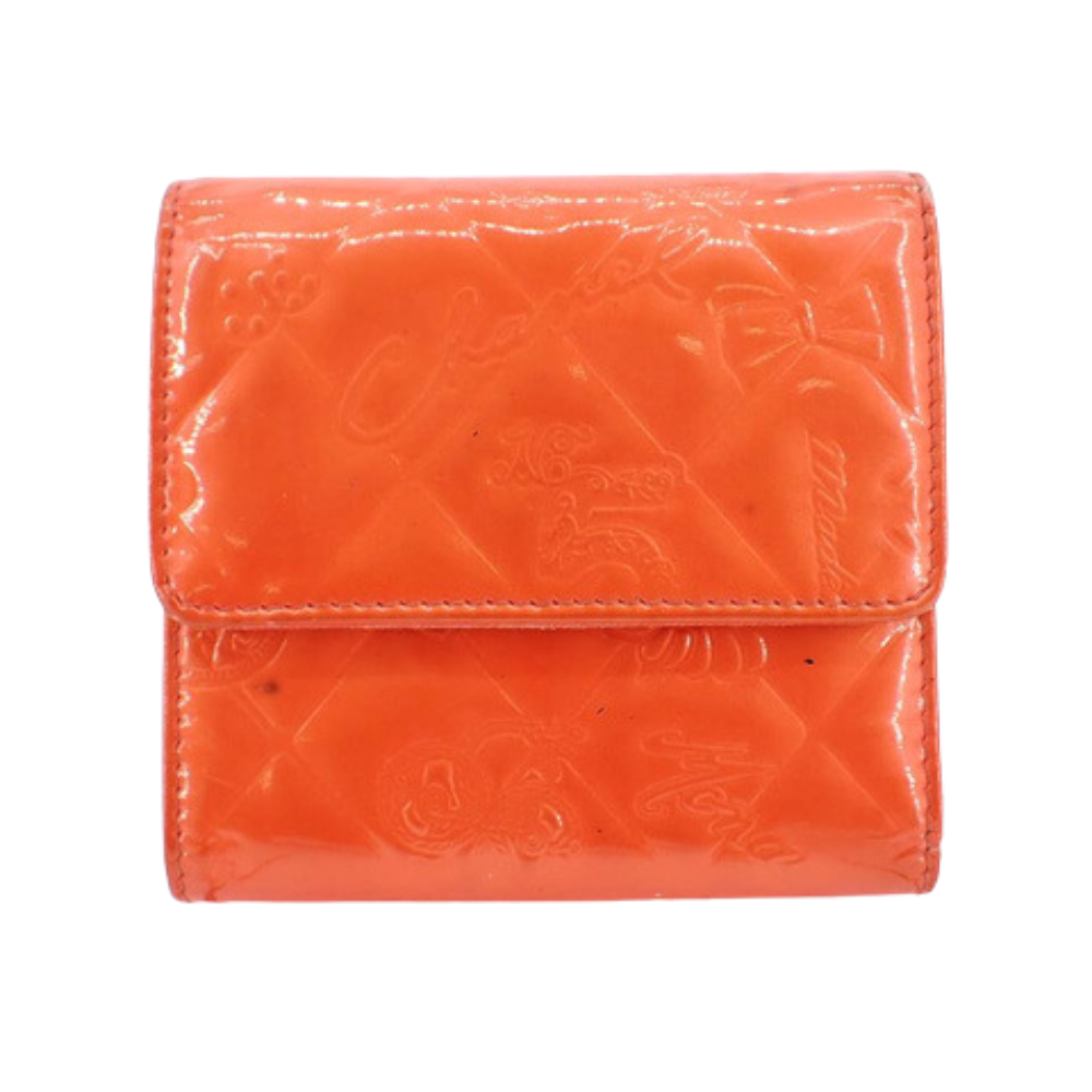 Orange Icon Series Tri-Fold Wallet