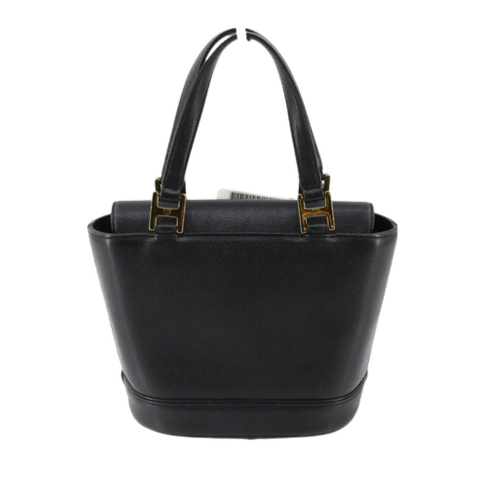 Black Leather Tote Bag
