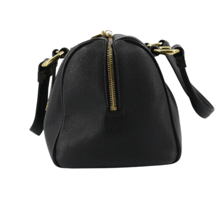 Black Leather Tote Bag