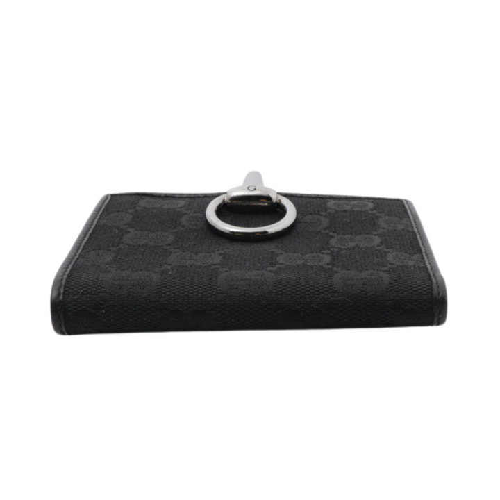 Black GG Canvas Bi-fold Wallet