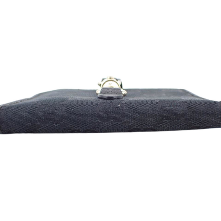 Black GG Canvas Jackie Bi-fold Wallet
