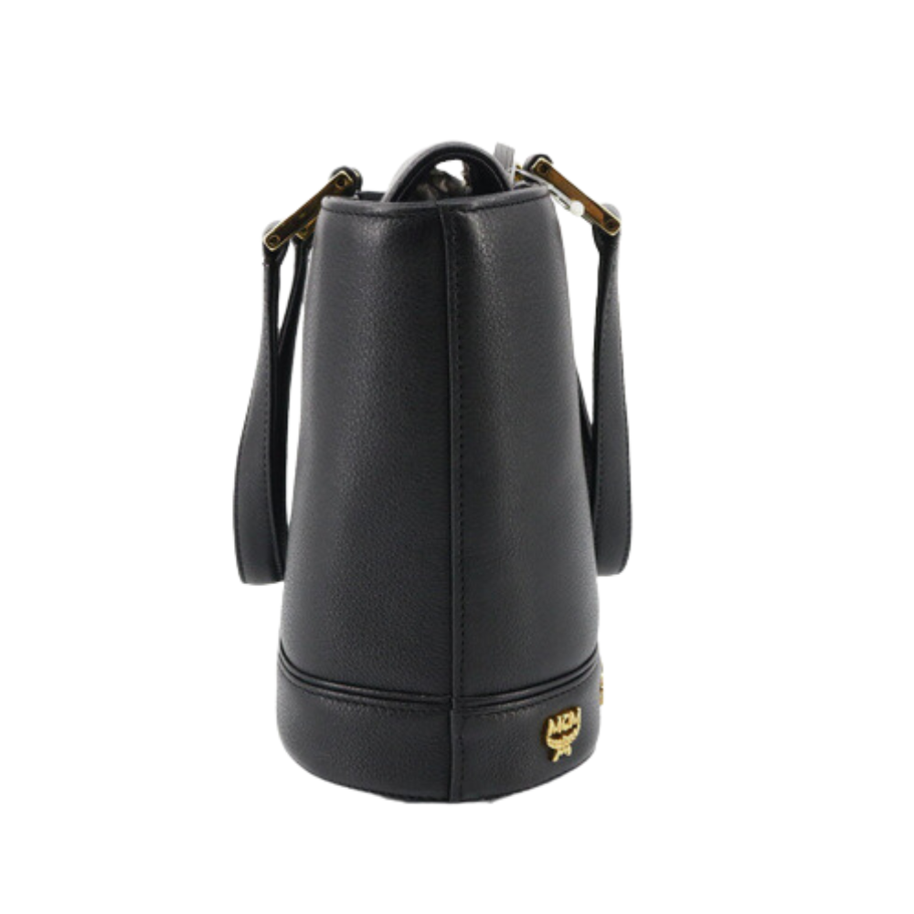 Black Leather Tote Bag