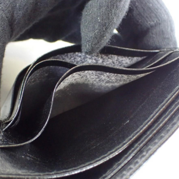 Black Leather Bi-fold Wallet