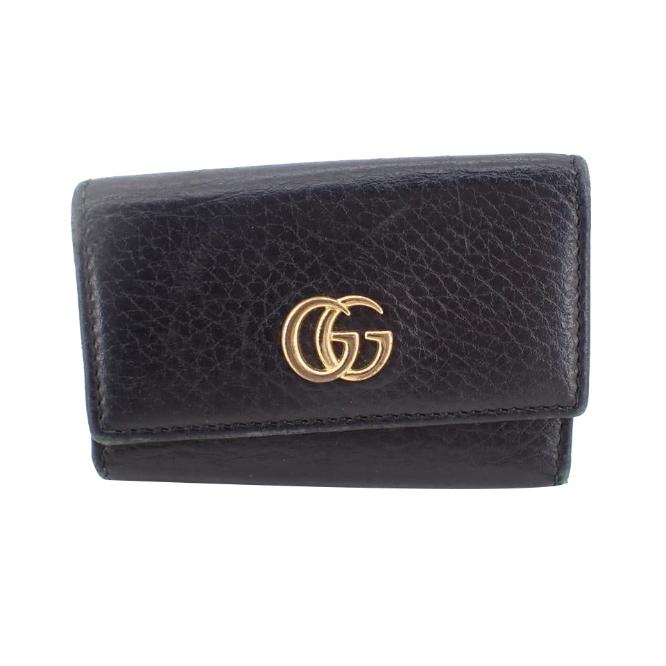 Black GG Marmont Key Case (4)