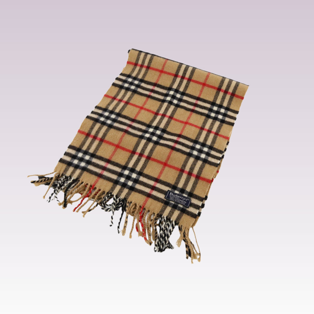 Beige Cashmere Scarf