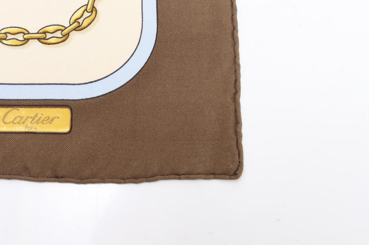 Brown Silk Scarf