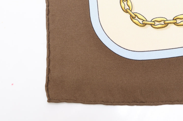 Brown Silk Scarf