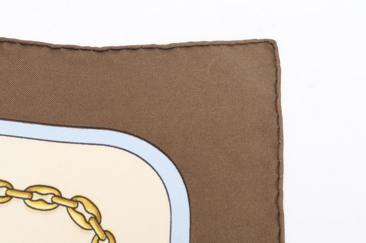 Brown Silk Scarf