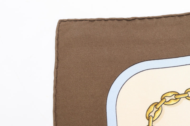 Brown Silk Scarf