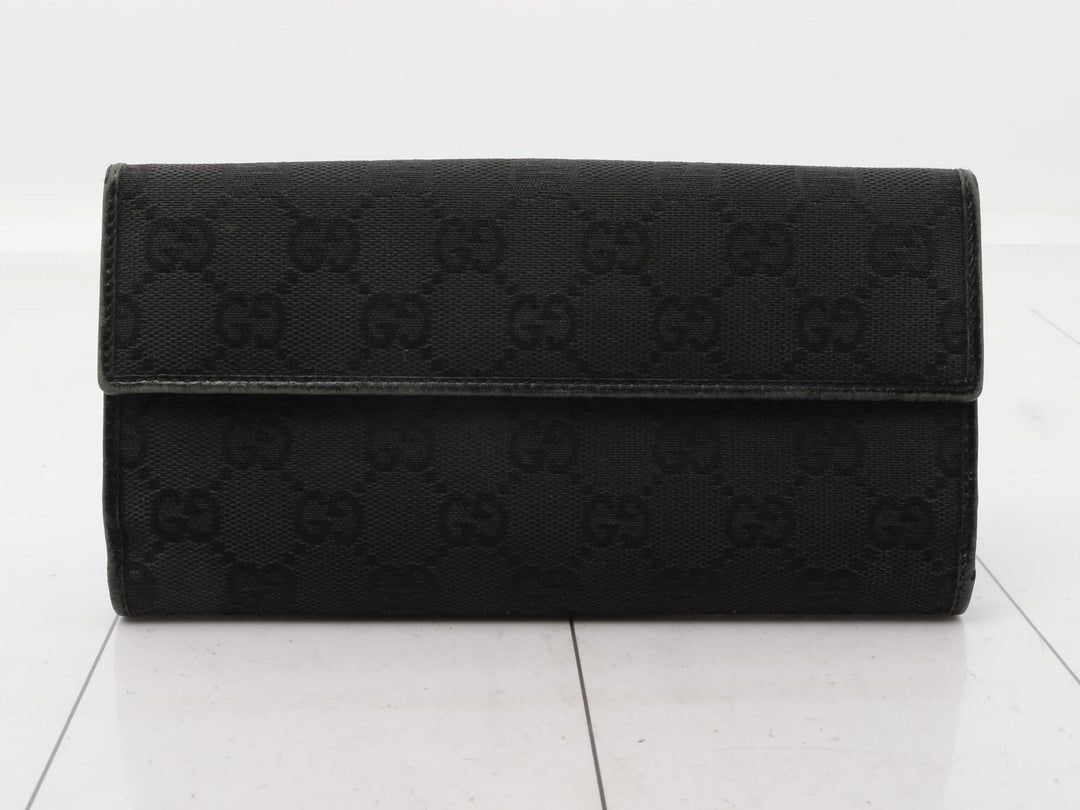 Black Bamboo Long Wallet