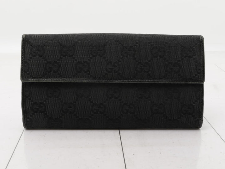 Black Bamboo Long Wallet
