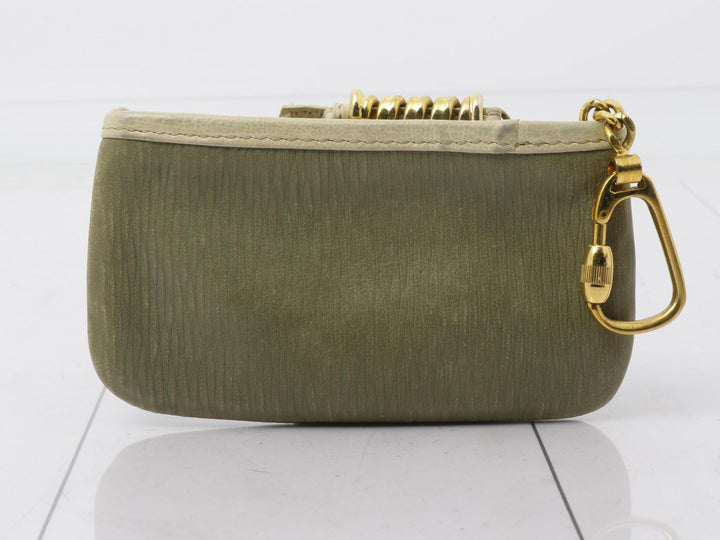 White Double GG Compact Wallet