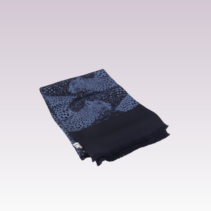 Blue Silk Scarf