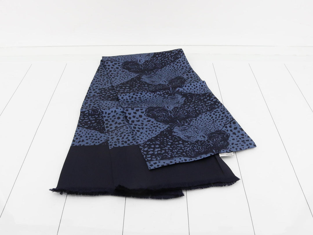 Blue Silk Scarf