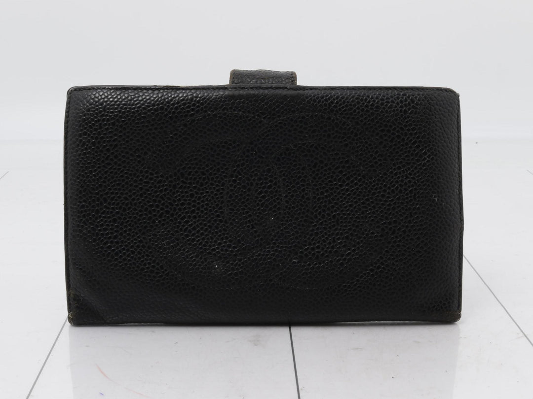 Black GG Canvas Long Wallet
