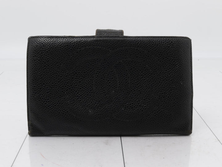 Black GG Canvas Long Wallet