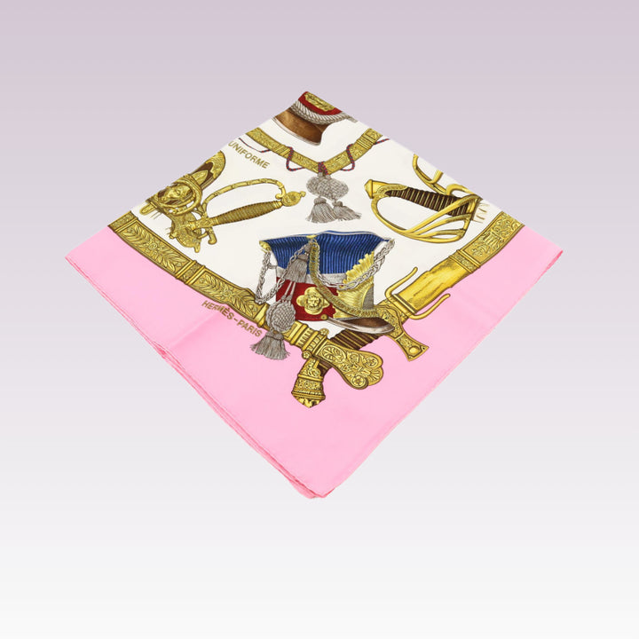 Navy Blue Silk Scarf