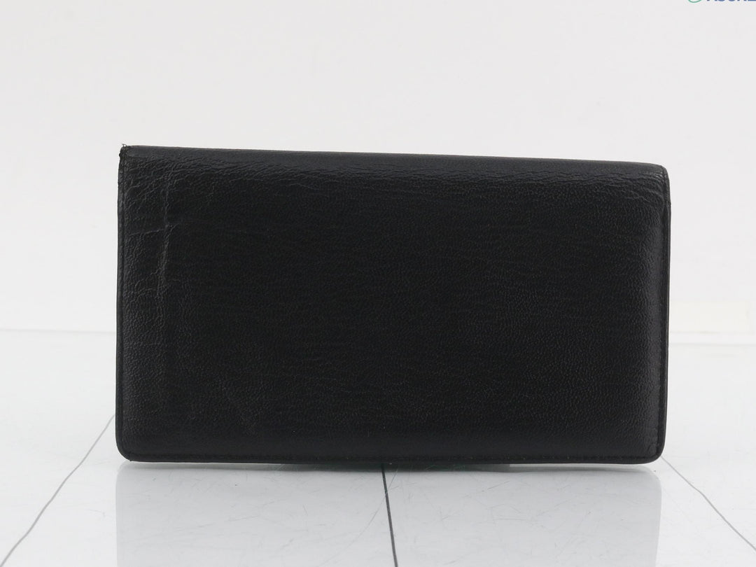 Black Double G Long Wallet