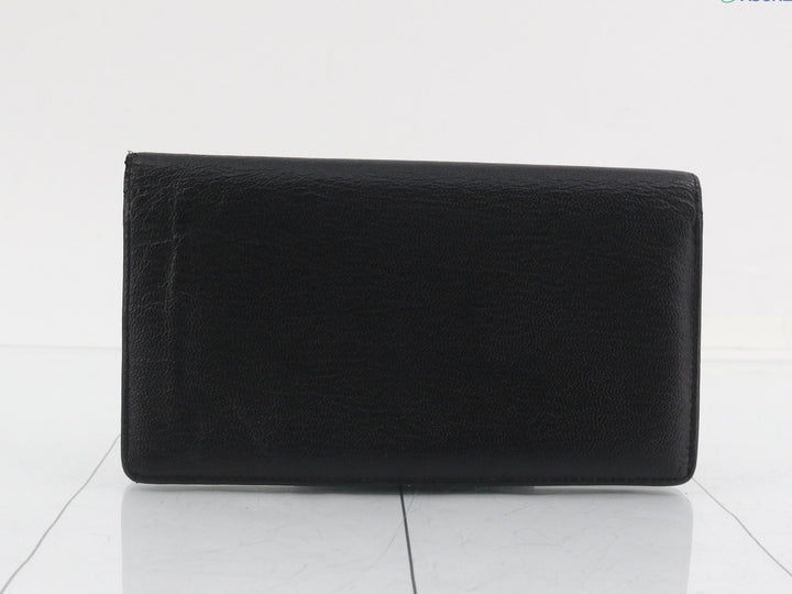 Black Double G Long Wallet