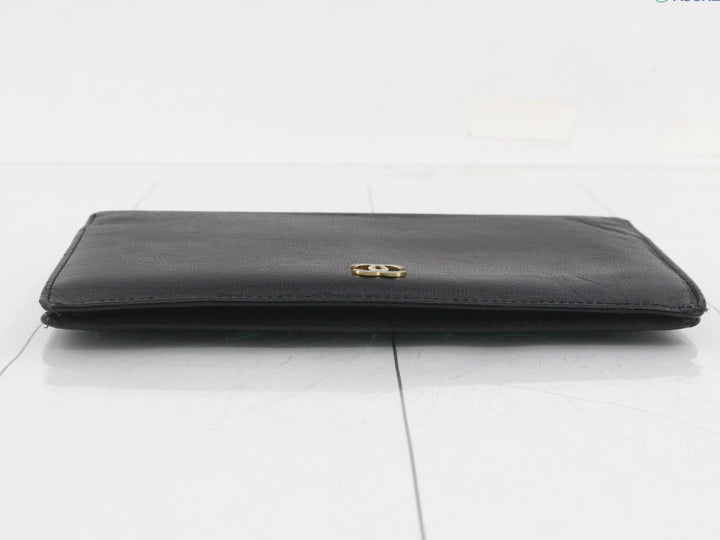 Black Double G Long Wallet