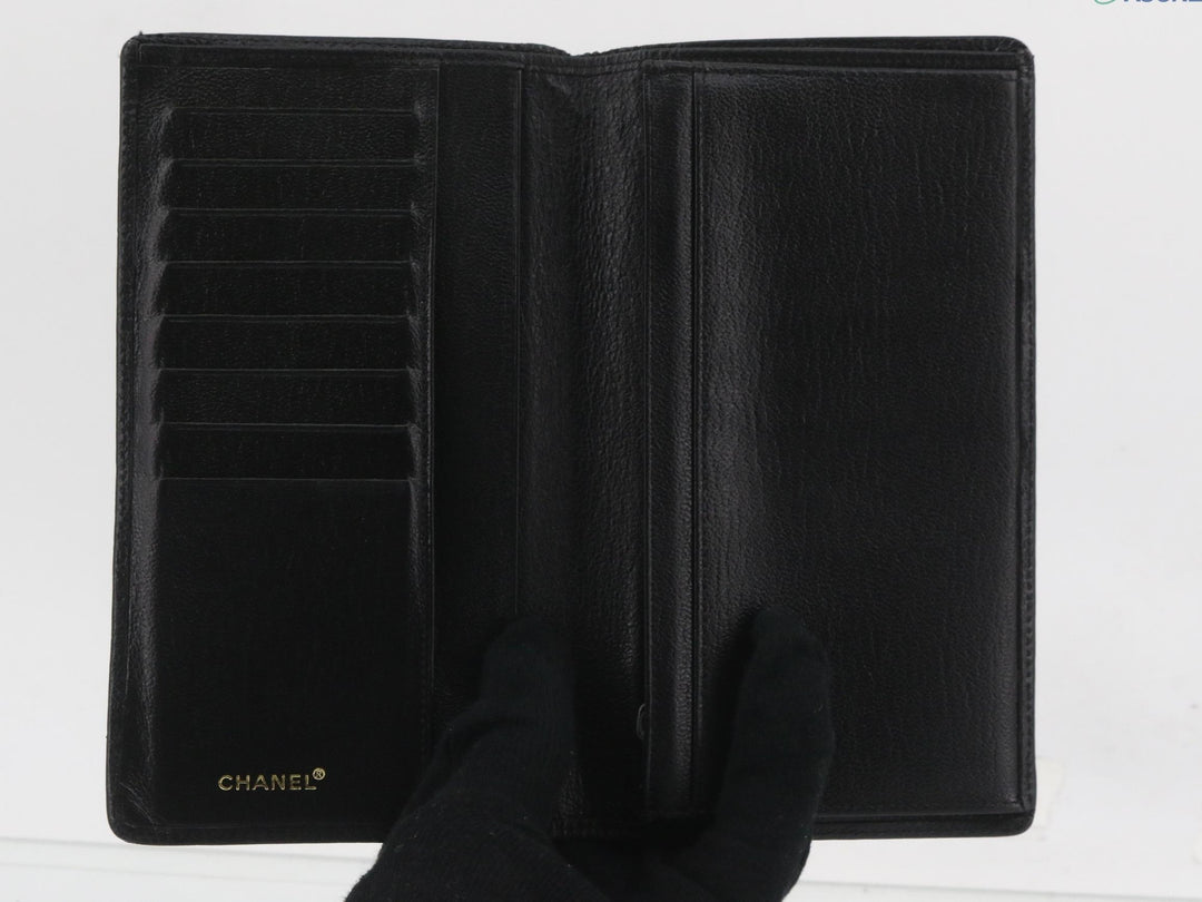 Black Double G Long Wallet