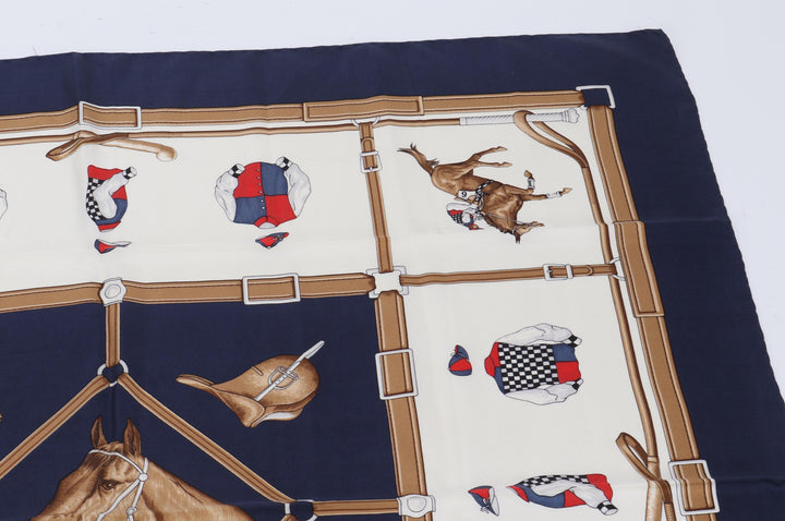 Blue Silk Scarf