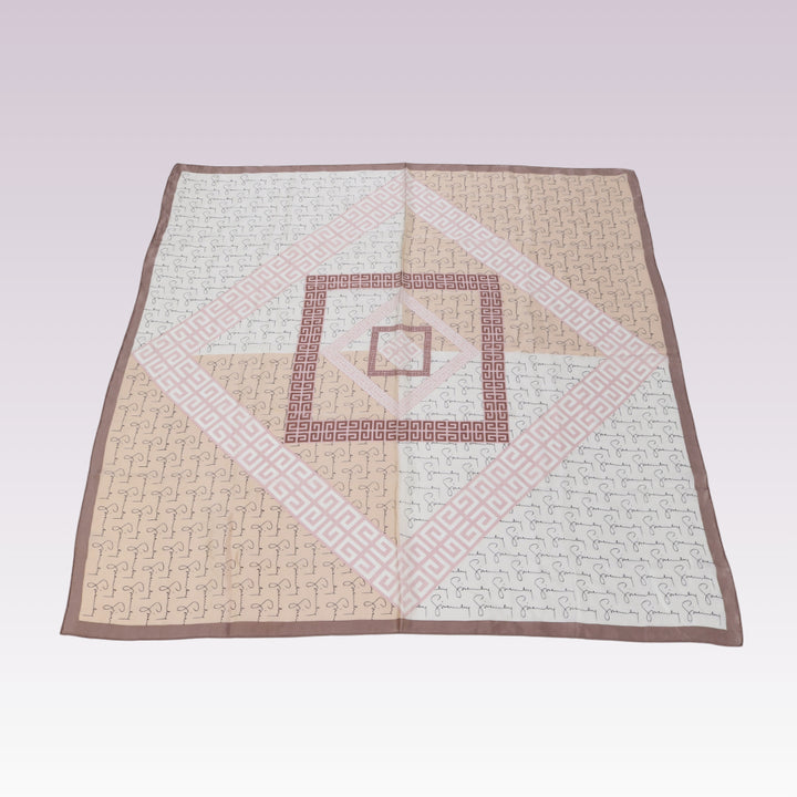 Beige Silk Scarf