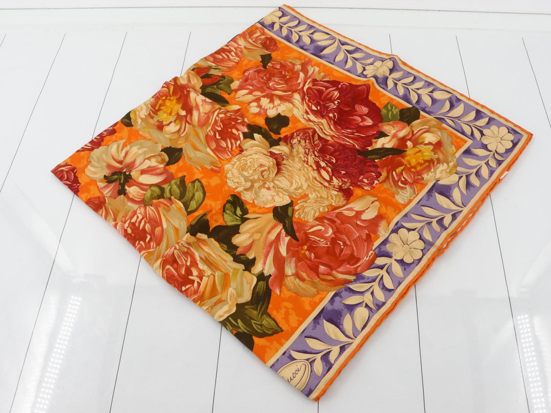 White Silk Scarf