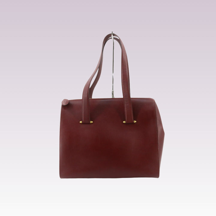 Red Leather Shoulder Bag
