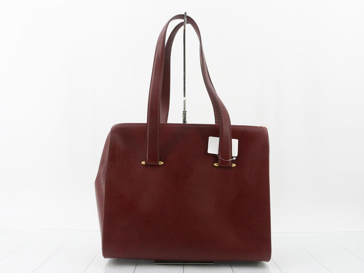 Red Leather Shoulder Bag