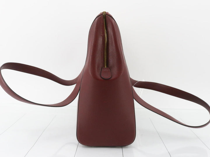 Red Leather Shoulder Bag