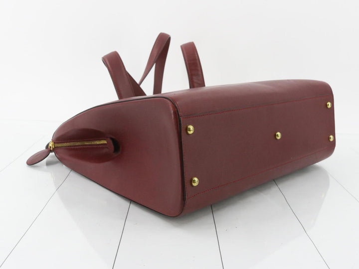 Red Leather Shoulder Bag