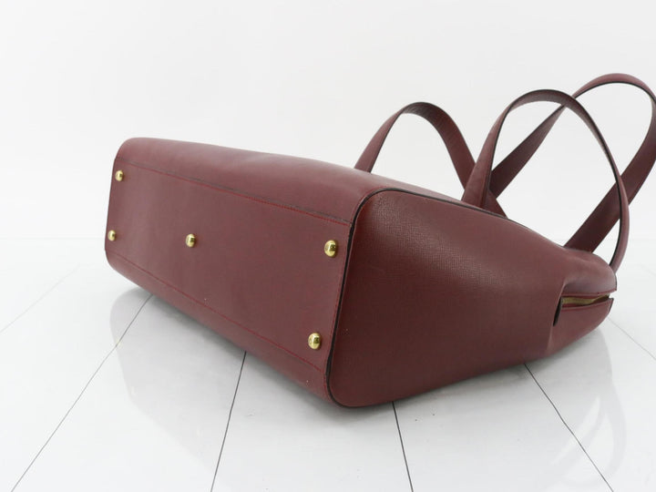 Red Leather Shoulder Bag