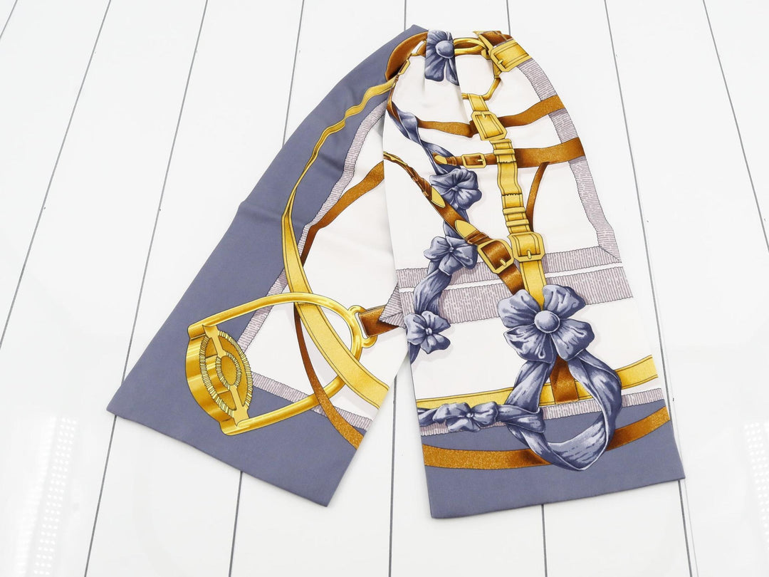Gray Silk Scarf