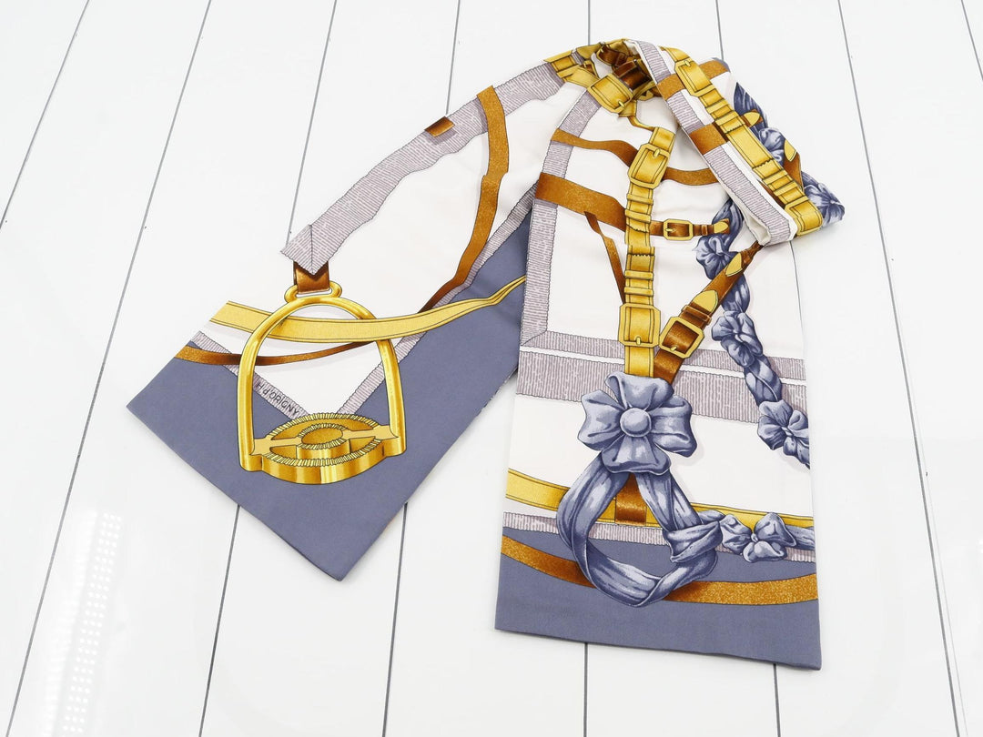 Gray Silk Scarf