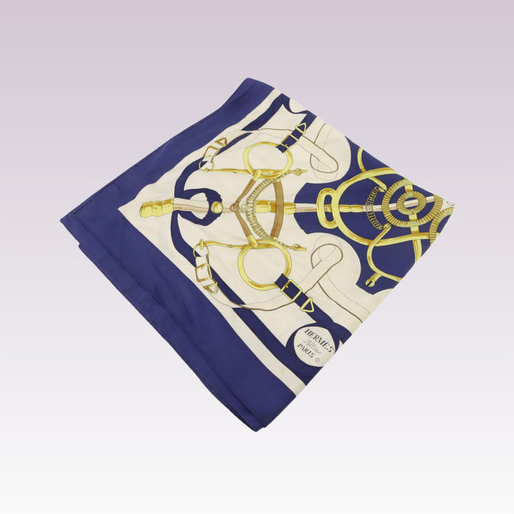 Blue Silk Scarf