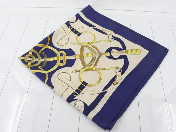 Blue Silk Scarf