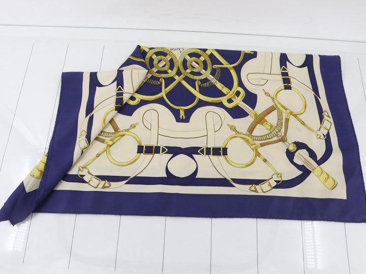 Blue Silk Scarf