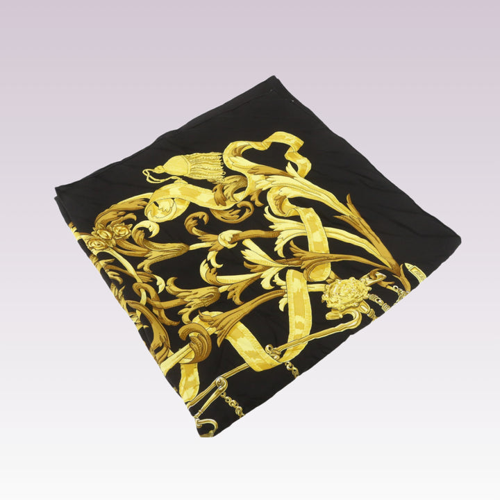 Black Silk Scarf