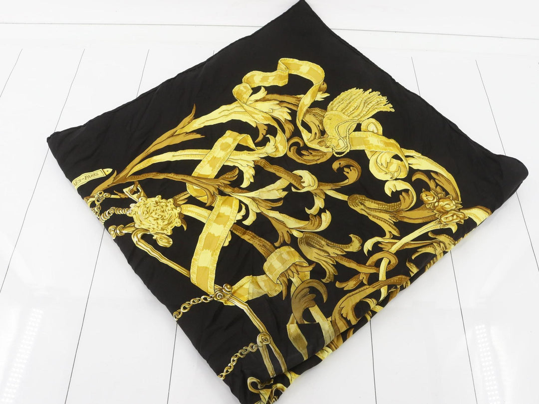 Black Silk Scarf