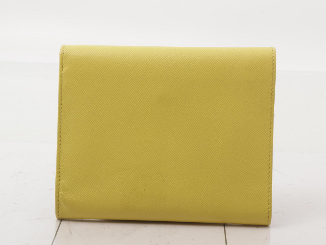 Yellow Tri-Fold Wallet