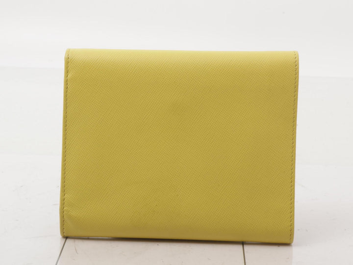 Yellow Tri-Fold Wallet