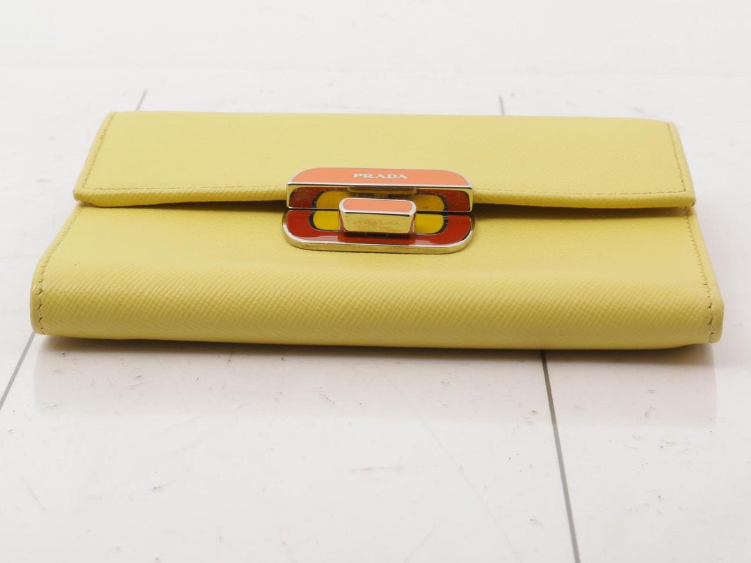 Yellow Tri-Fold Wallet